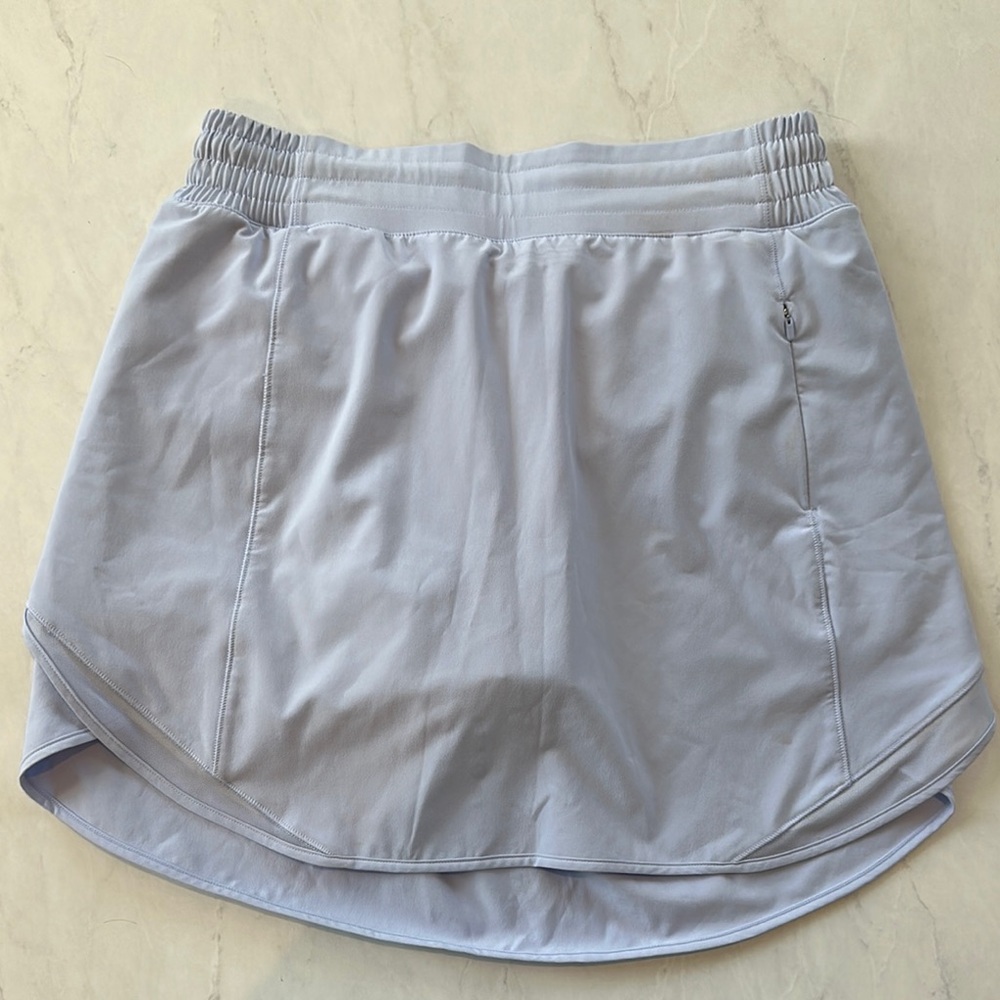 Pastel Blue Lululemon Hotty Hot High Rise Skort Long